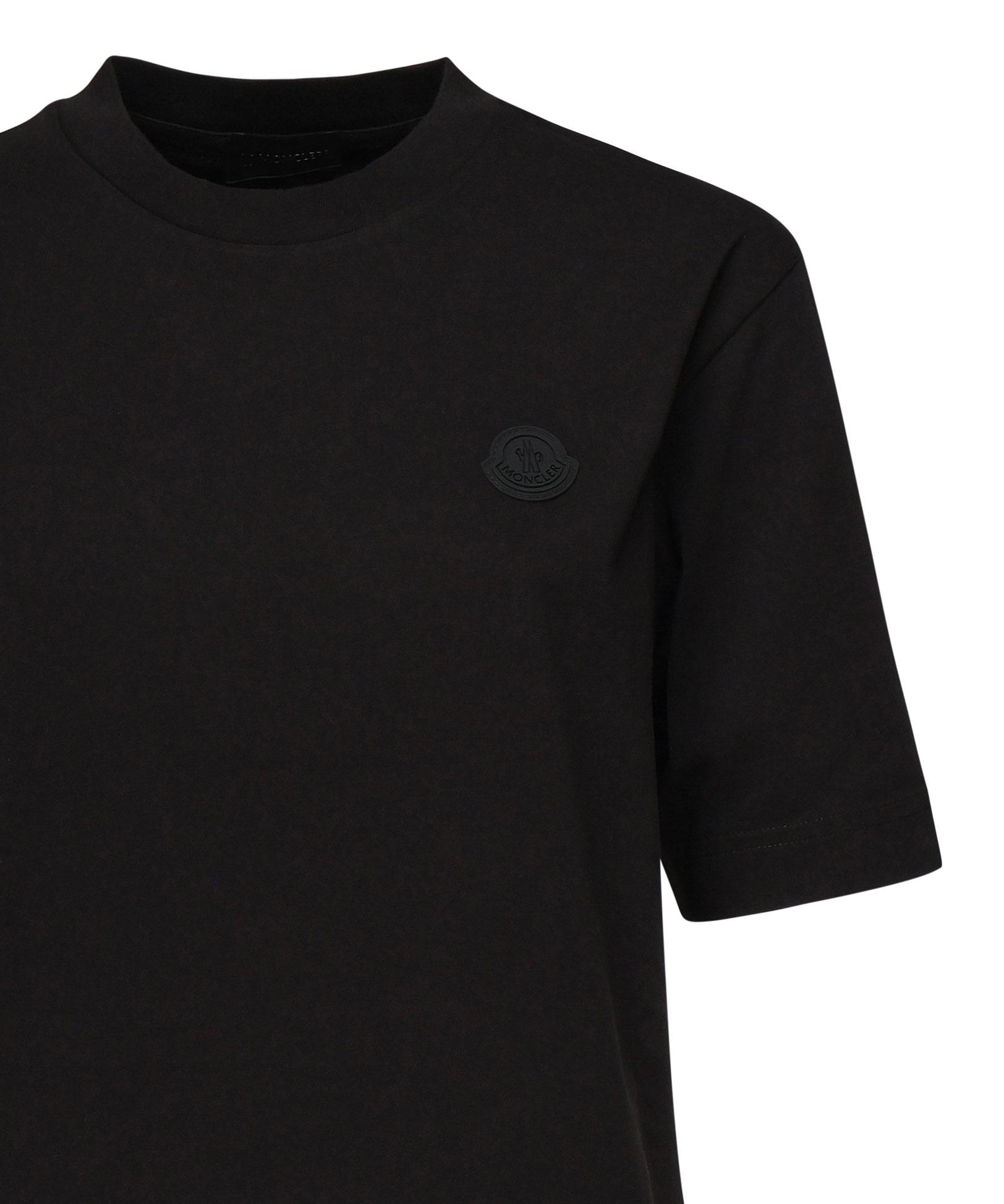 T-shirt con patch logato in silicone K10938C00005 89A17999 MONCLER 