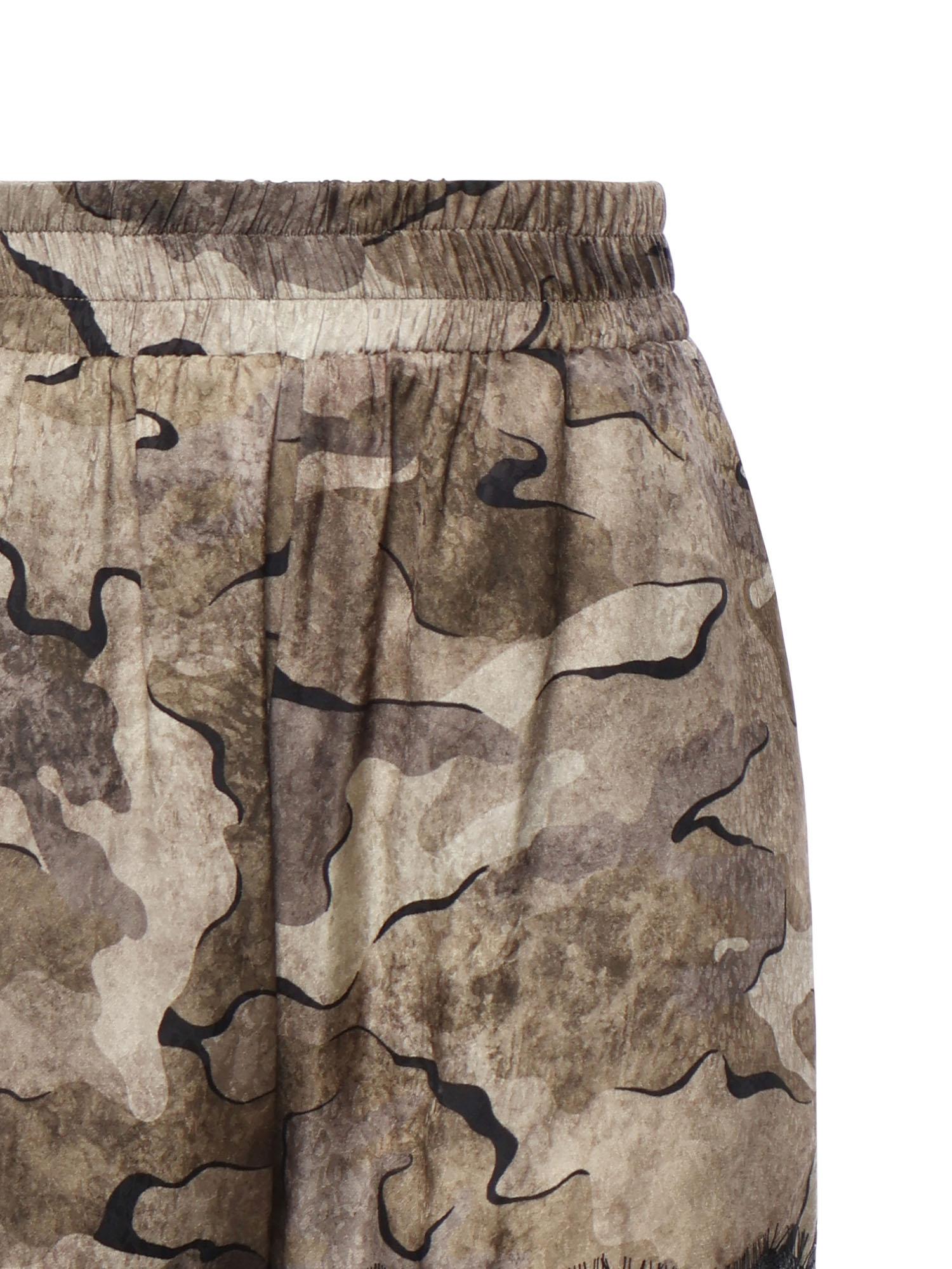 Shorts camouflage con pizzo 107608 A3MYCSZ PINKO 