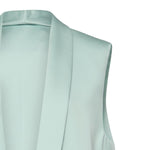 Gilet lungo in envers satin 80AAP547 N0707189 GENNY 