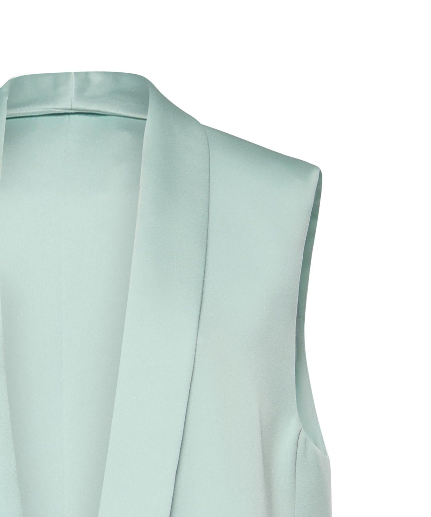 Gilet lungo in envers satin 80AAP547 N0707189 GENNY 