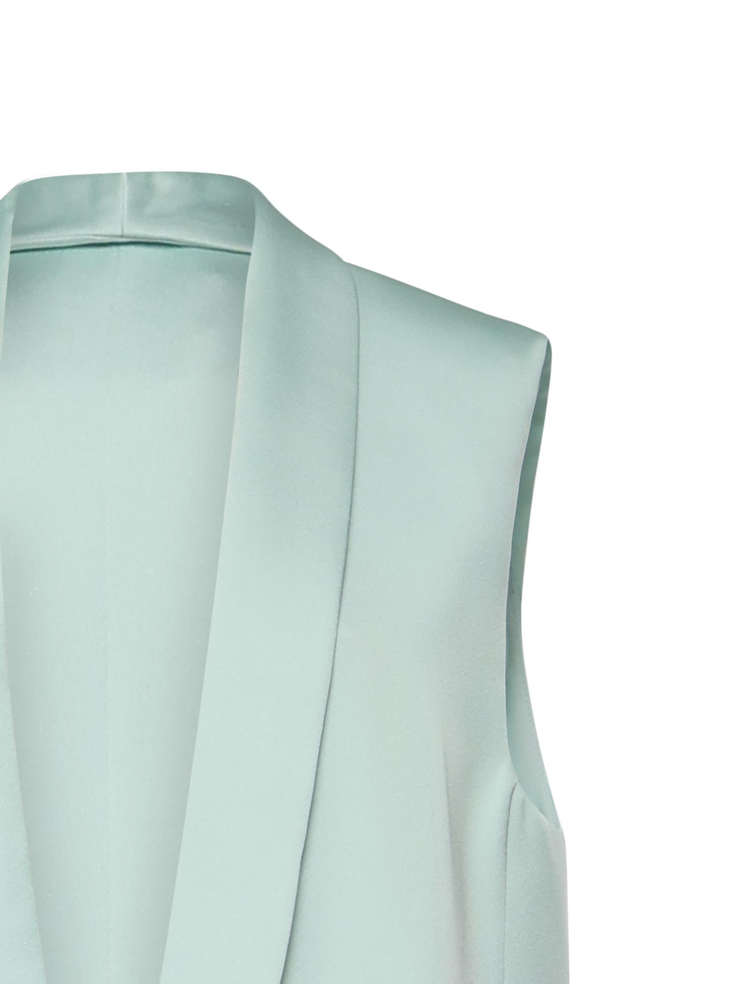Gilet lungo in envers satin 80AAP547 N0707189 GENNY 
