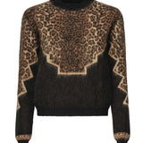 Pullover con stampa animalier DT390 M00972D2999 DONDUP 
