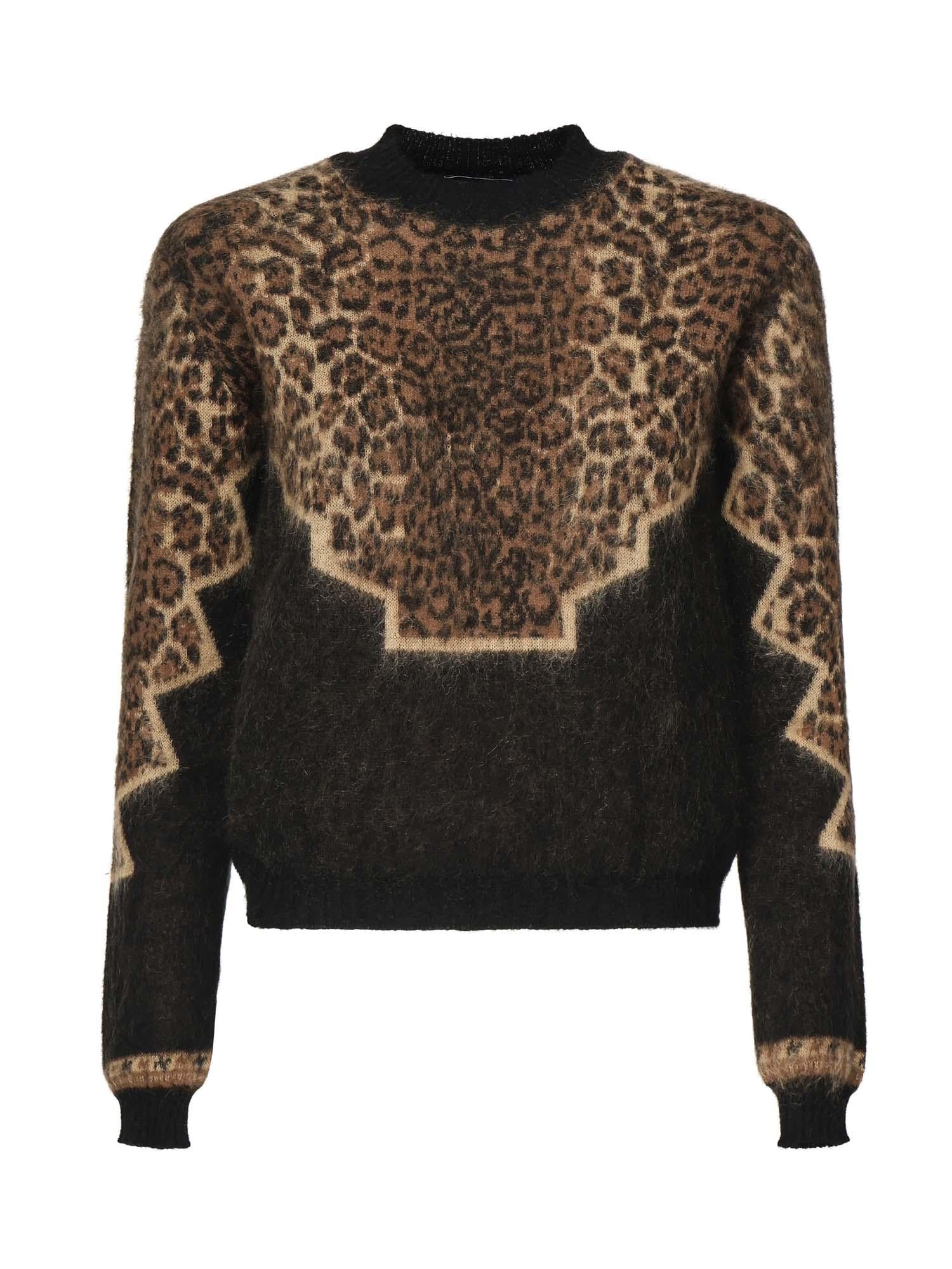 Pullover con stampa animalier DT390 M00972D2999 DONDUP 