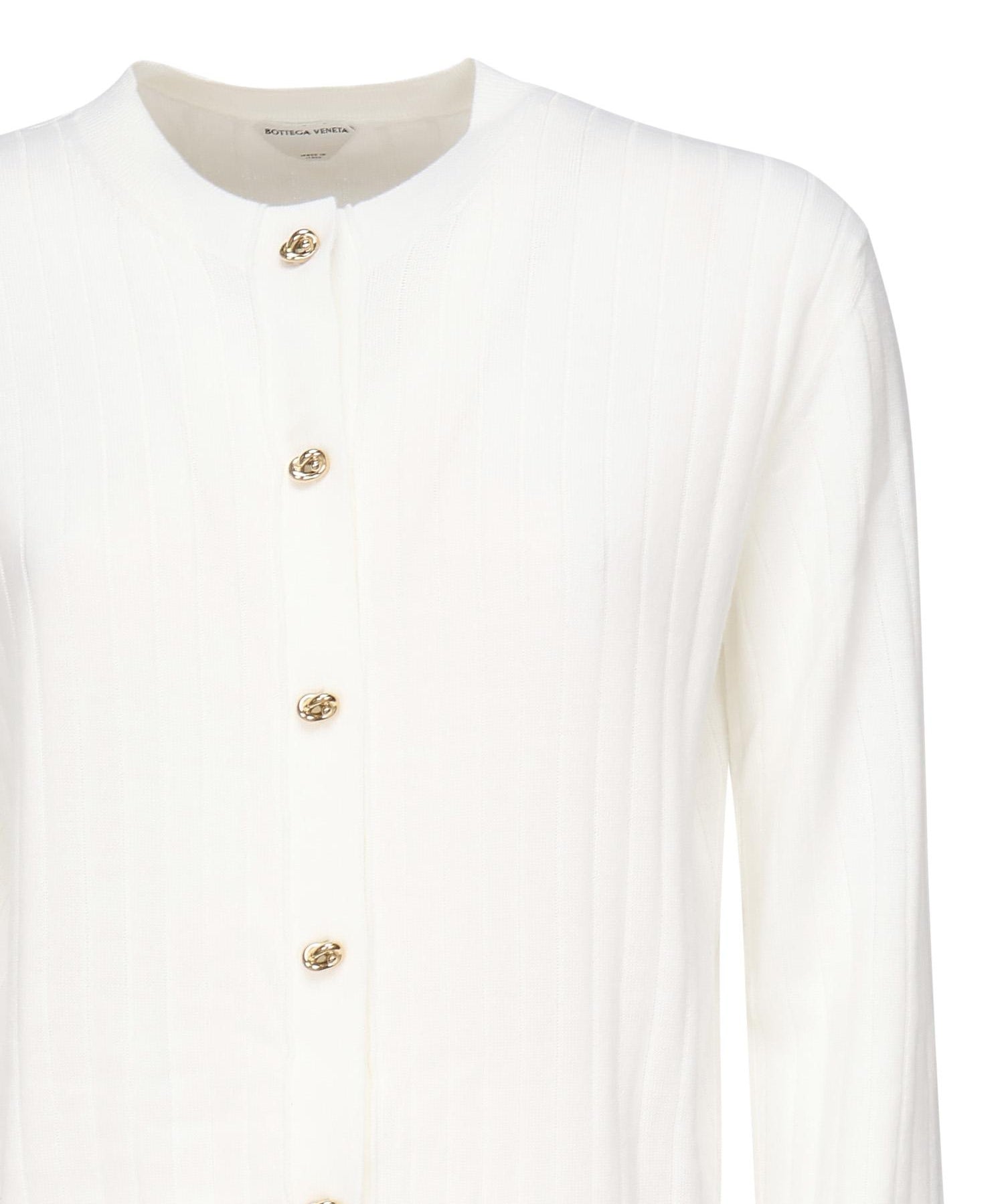 Cardigan in lana a coste 835337 V5L709071 BOTTEGA VENETA 