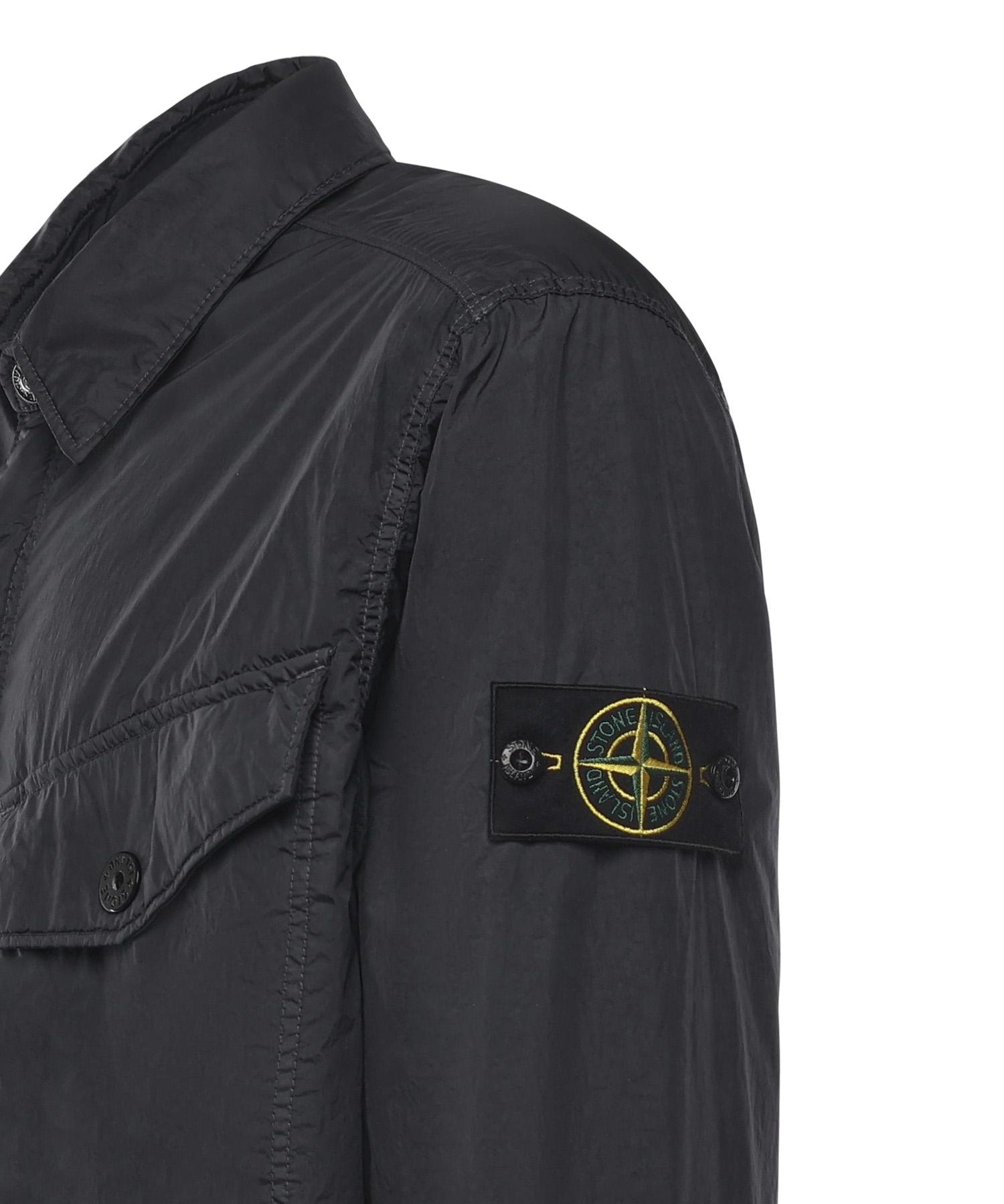 Overshirt in nylon con logo K2S15Q100006 S0A23V0020 STONE ISLAND 