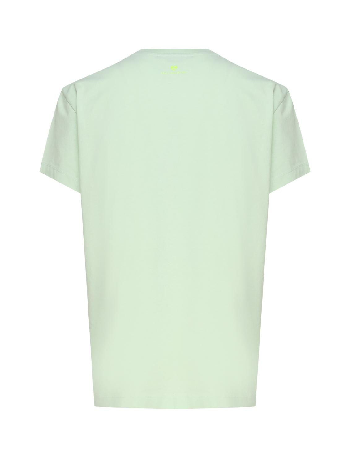 T-shirt in cotone con logo circolare 6J0273 3SPY533442 STELLA McCARTNEY 