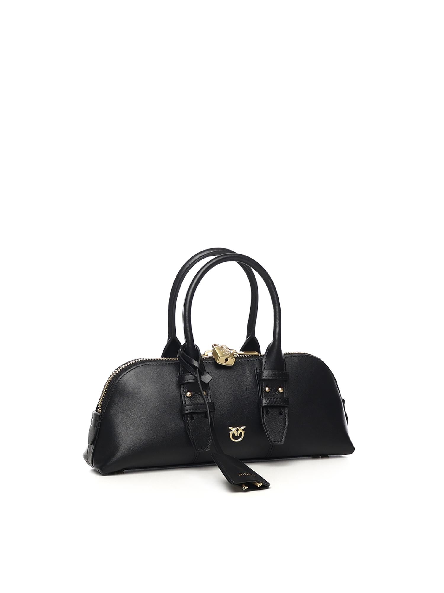 Borsa piccola a mano Escape Bag Baguette in pelle 105334 A0QOZ99V PINKO 