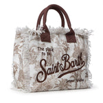 Borsa Vanity in canvas con stampa VANI001 02157L MC2 SAINT BARTH 
