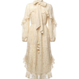 Abito in pizzo con volant Memento 5202DF252 CRM ZIMMERMANN 