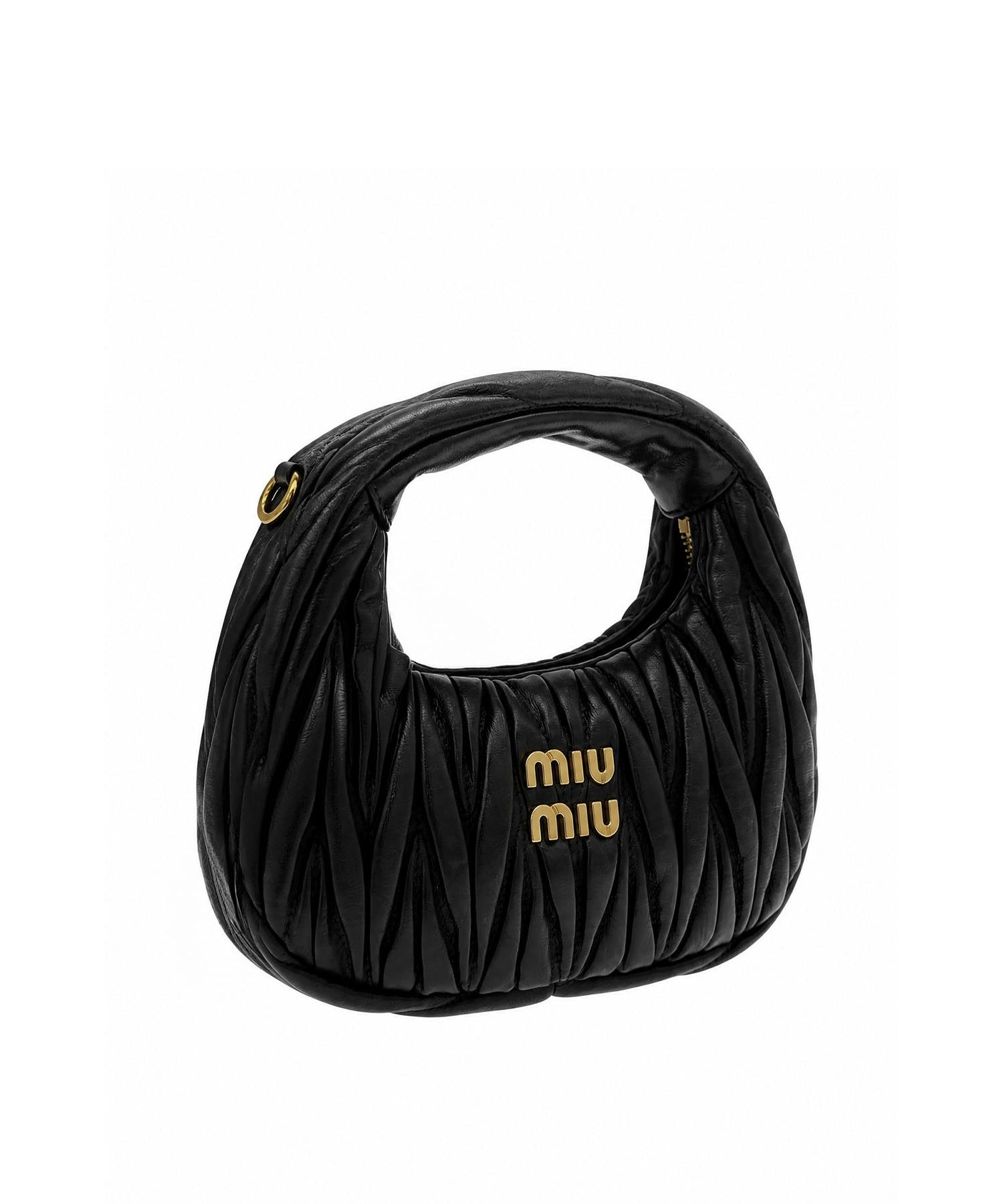 Borsa hobo Wander in nappa matelassé 5BC125 AN88F0002 MIU MIU 