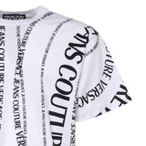 T-shirt in jersey di cotone con stampa 80GAH6R0 JS555L02 VERSACE JEANS COUTURE 