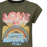 T-shirt con stampa 104603 A2D7V49 PINKO 
