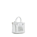 Mini bag in pelle con logo 73BP9VT02 LOLLI POPPOP SILVER V° 73 