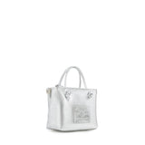 Mini bag in pelle con logo 73BP9VT02 LOLLI POPPOP SILVER V° 73 