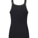 Top a costine con ricami gioiello 104109 A2TMZ99 PINKO 