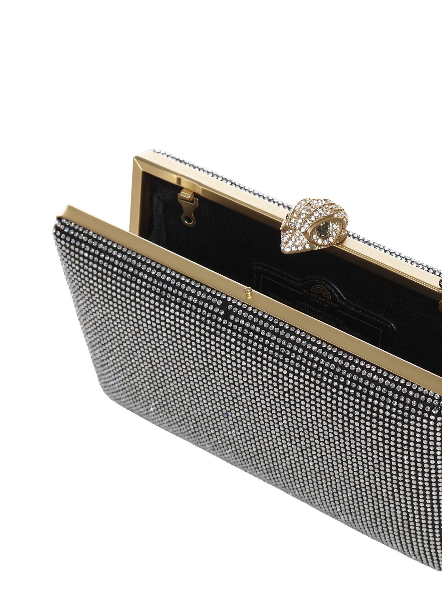 Clutch Kensington con cristalli 9102909609 BLACK KURT GEIGER 