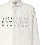 Camicia in popeline con logo SH0DT0025 MTN085961 MM6 Maison Margiela 