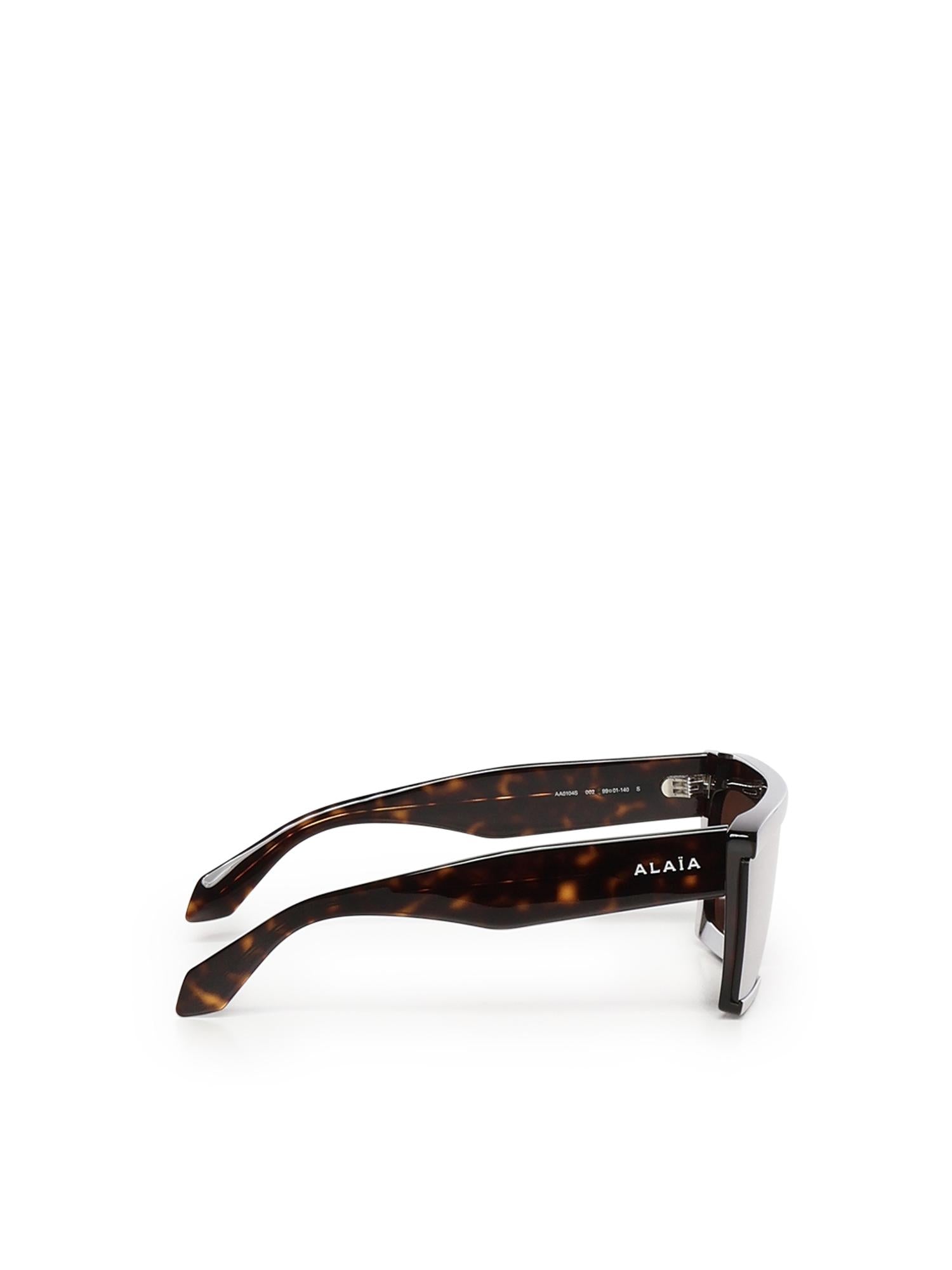 Occhiali da sole rettangolari in acetato AA0104S002  ALAIA 