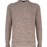 Maglia girocollo in cashmere mouliné UXA249 Y1B10EM447 MALO 