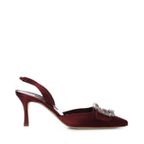 Décolleté slingback in raso 1263183 6037 MANOLO BLAHNIK 