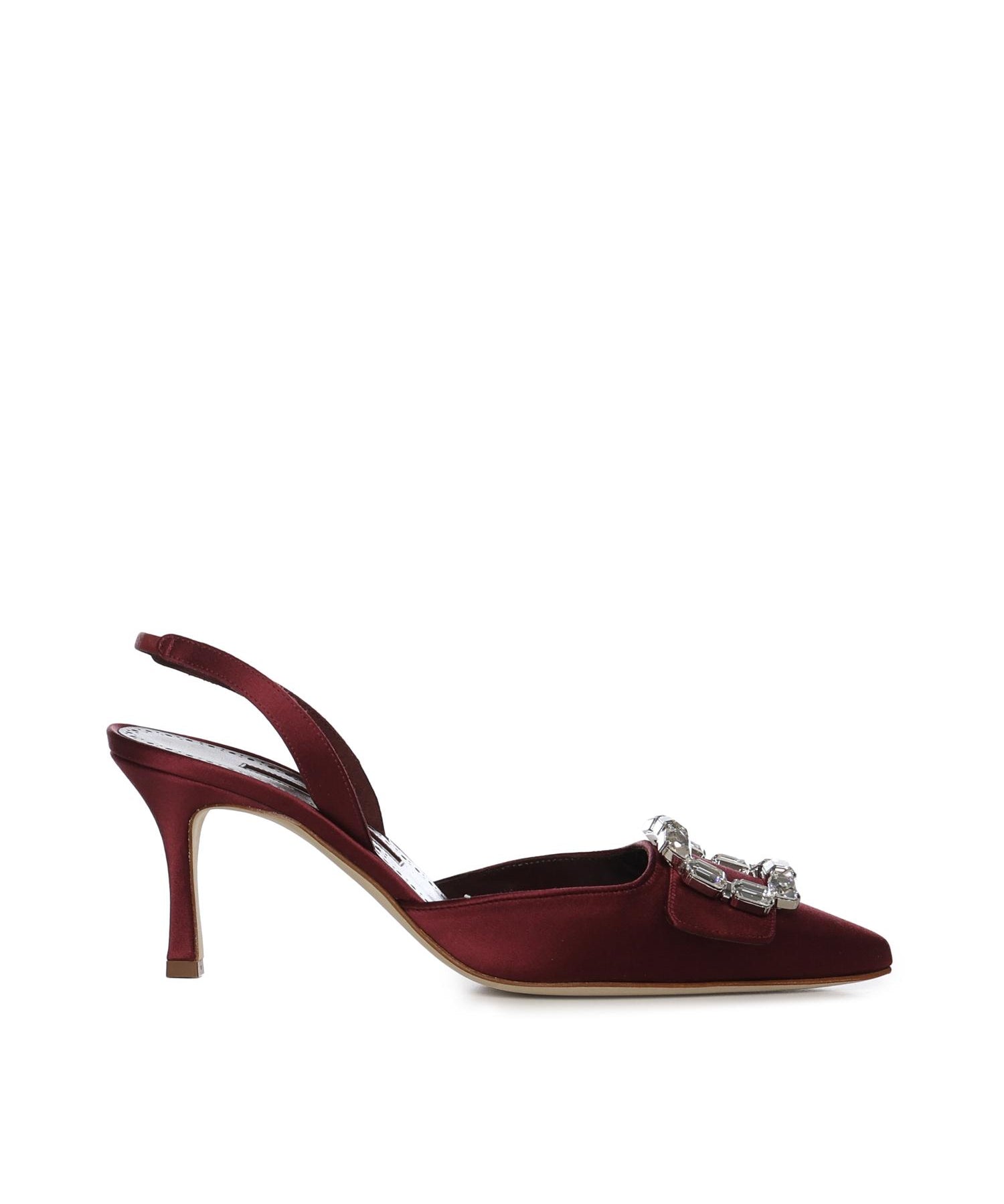 Décolleté slingback in raso 1263183 6037 MANOLO BLAHNIK 