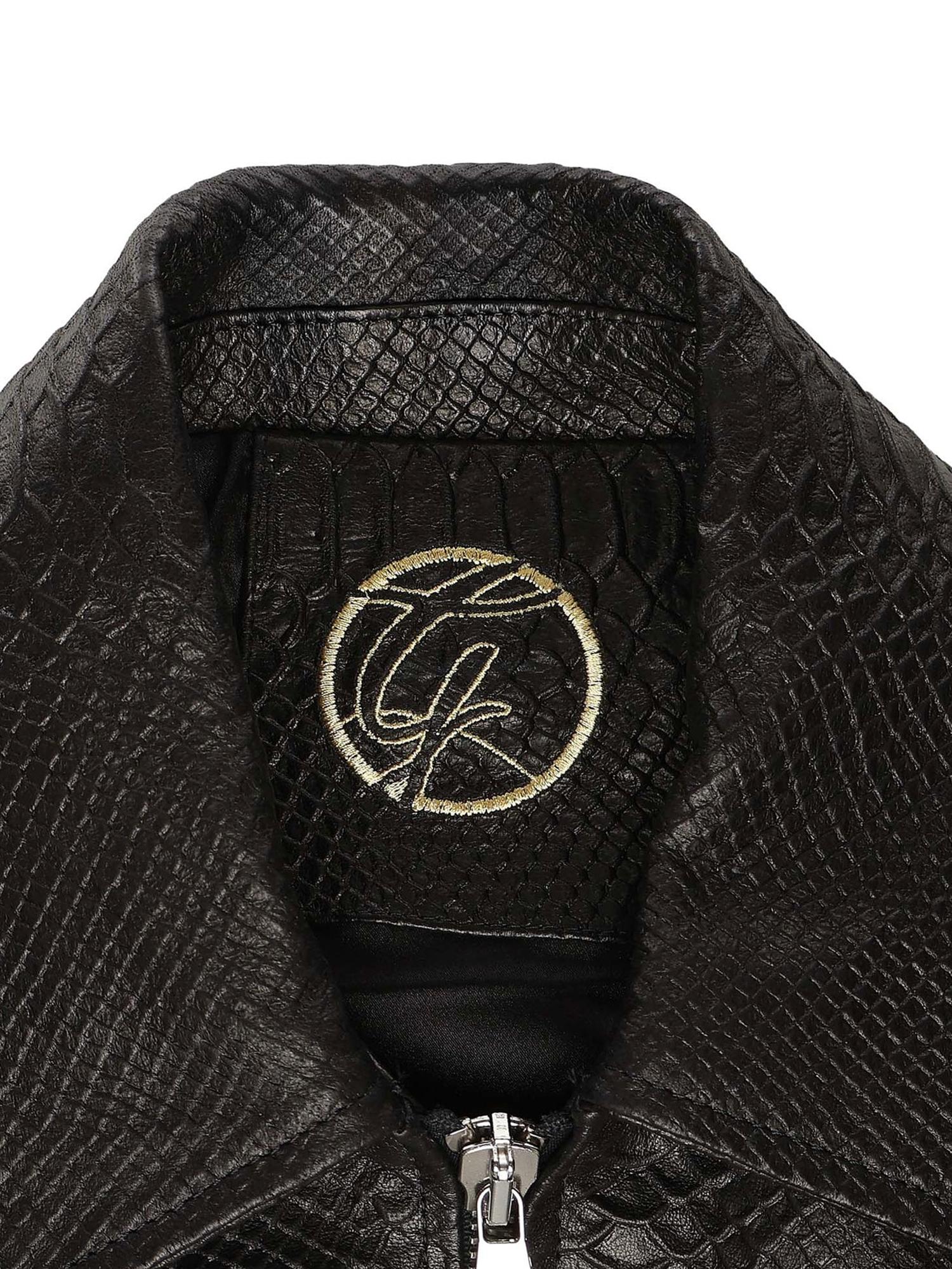 Bomber Florence in pelle GOODFELLAS PITONENERO GIULIANO GALIANO 