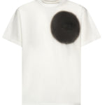 T-shirt con stampa spray in cotone SH0GC0067 M20048101 MM6 Maison Margiela 