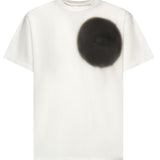 T-shirt con stampa spray in cotone SH0GC0067 M20048101 MM6 Maison Margiela 