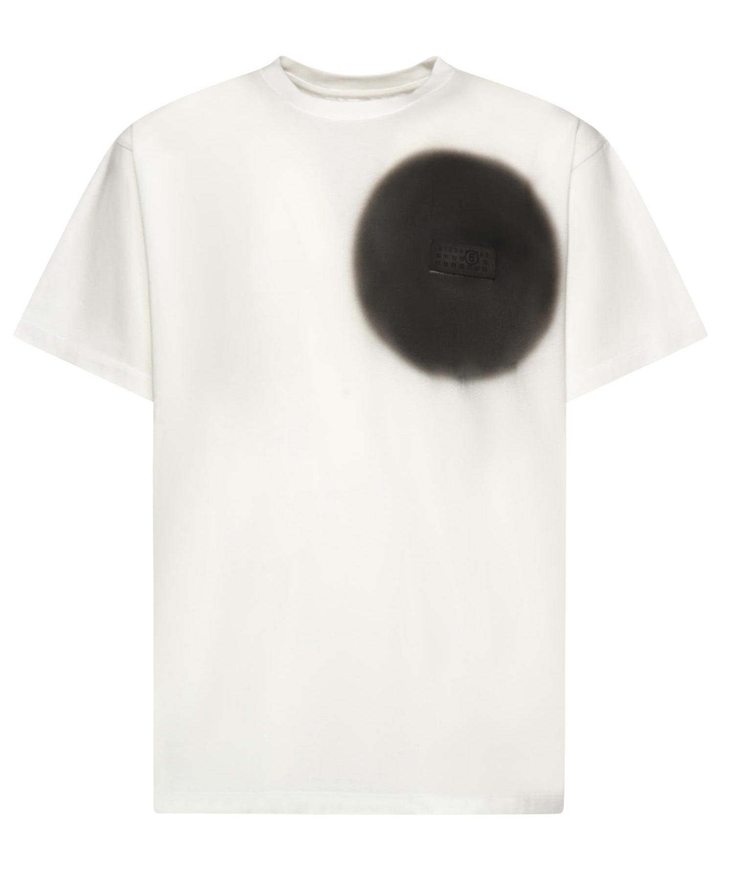 T-shirt con stampa spray in cotone SH0GC0067 M20048101 MM6 Maison Margiela 