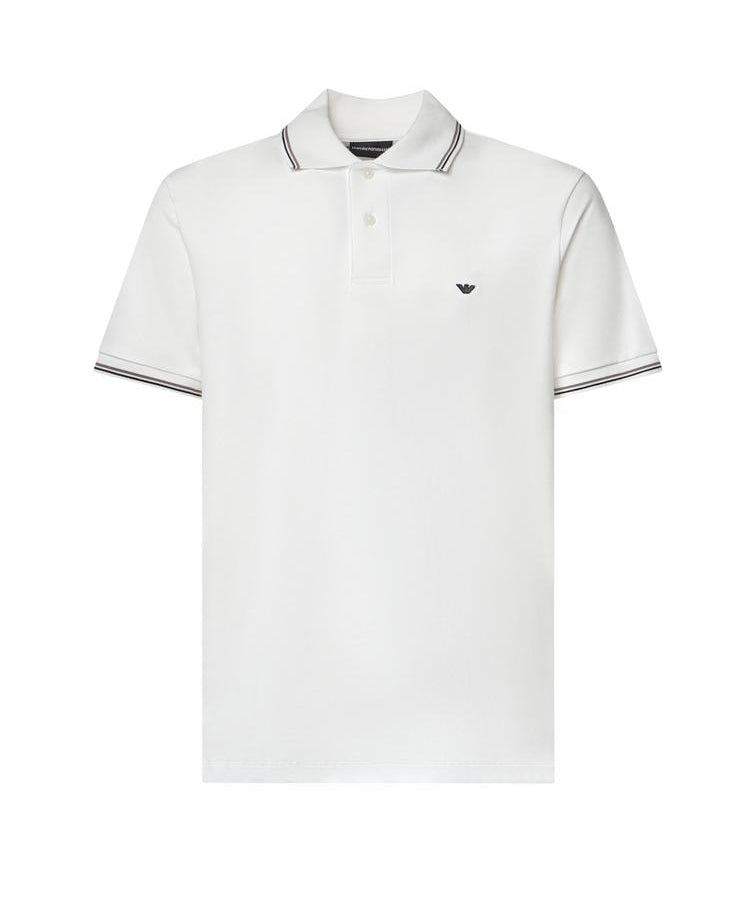 Polo in cotone con logo AF23090 EM004607U0003 EMPORIO ARMANI 