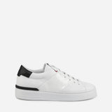 Sneakers king1 in pelle con inserto effetto coccodrillo pe 2021 KING1 -WHITE/BLACK GIULIANO GALIANO 