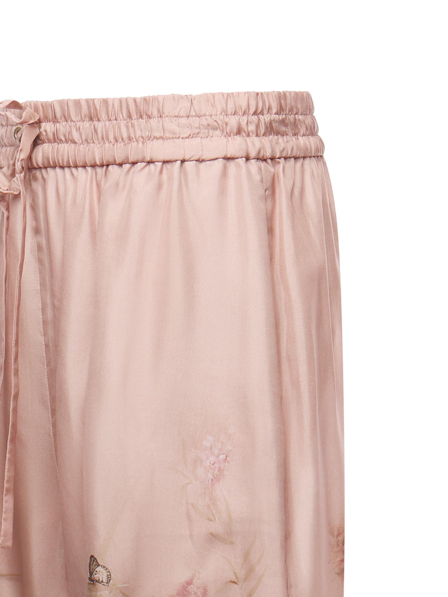 Pantaloni Cascadian in seta 3254PSS255 PINK ZIMMERMANN 