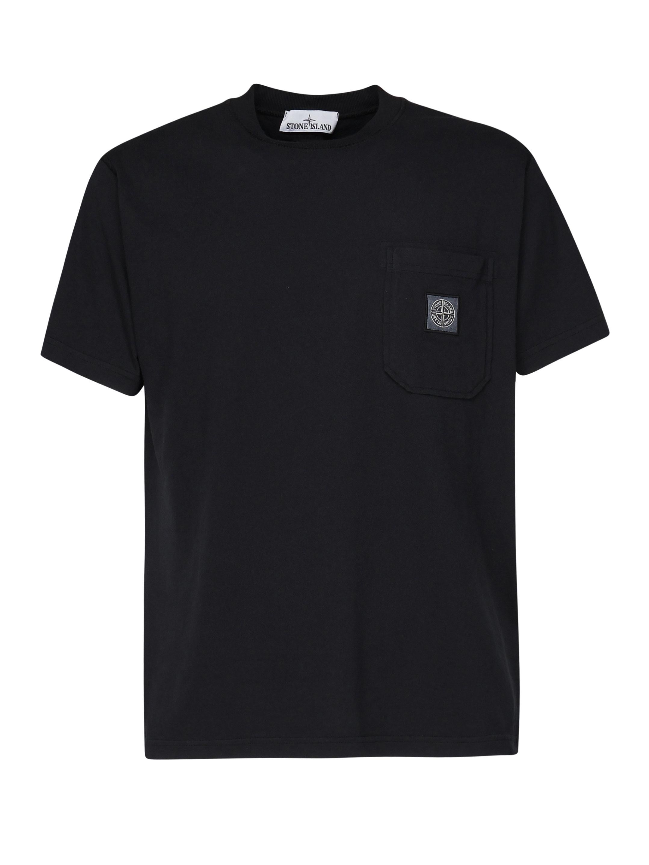 T-shirt con toppa Compass K1S152100219 S0057V0020 STONE ISLAND 