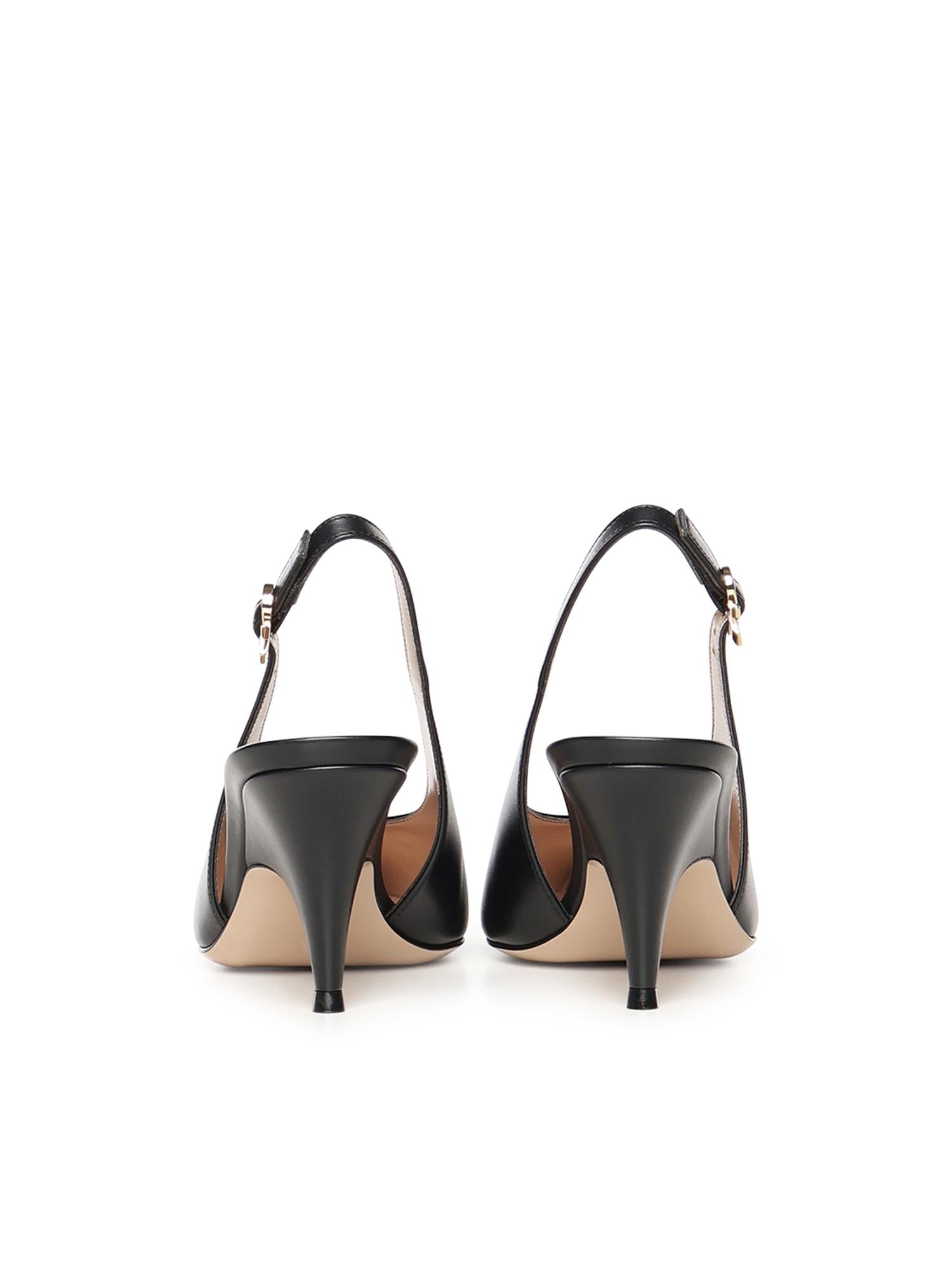 Slingback Sofia in pelle G95646 70RICVITNERO GIANVITO ROSSI 