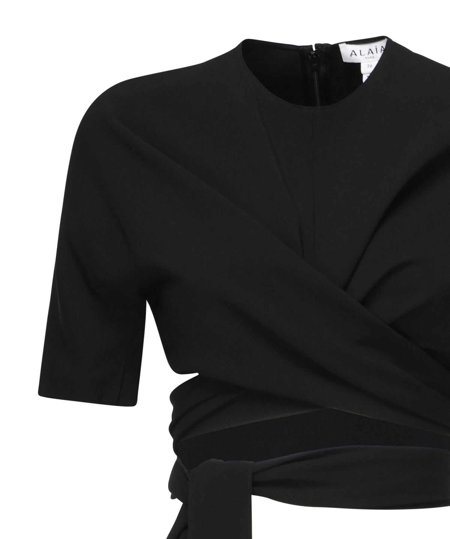 Top in crêpe di misto viscosa AA9H1250W071B 995 ALAIA 