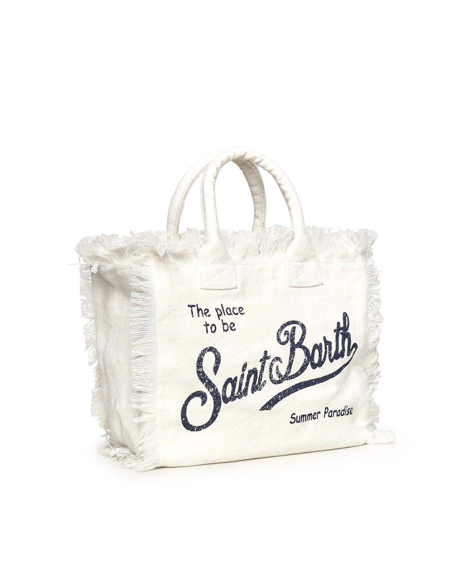 Borsa Colette in lino con logo COL0018 00405L MC2 SAINT BARTH 