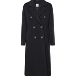 Cappotto double in lana e cashmere 26AL211 NERO ALISHEVA 