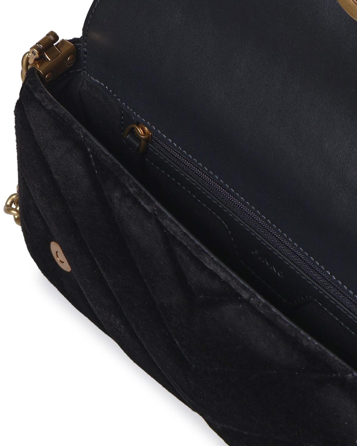 Borsa Love Click Horizontal mini in velluto 100068 A17GZ99Q PINKO 