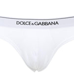Set di due slip in cotone stretch con logo a contrasto M9C03J FUGIWW0800 DOLCE & GABBANA 