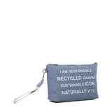 Pochette responsibility in cotone 73BE7V1568 RESPONSIBILITYDENIM/BIANCO V° 73 