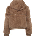Pelliccia penny con cappuccio 73C19EX02 PENNYNATURALE V° 73 
