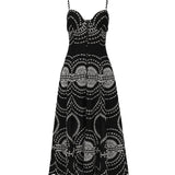Vestito lungo Catta 254612 BLACK NELUM CHARO RUIZ 