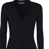 Cardigan lungo in maglia di viscosa stretch FXV29T JFMEVN0000 DOLCE & GABBANA 