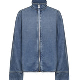 Camicia in denim con zip AA9C1005D015C A21 ALAIA 