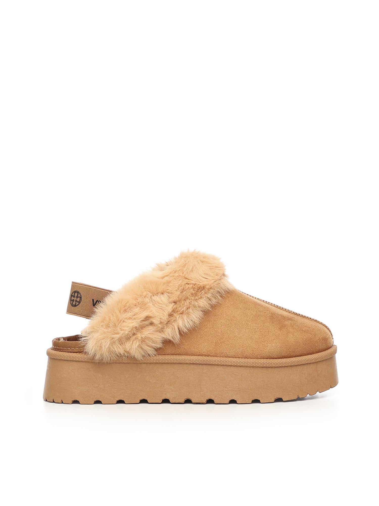 Slippers Sophie con logo 73SC9FP01CAM SOPHIE SHOESCUOIO V° 73 