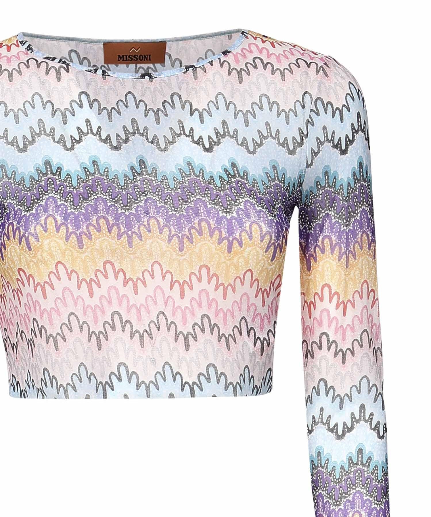 Top cropped a zig zag MS25SK0E BJ00OES72LH MISSONI 