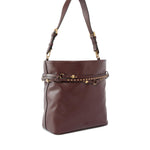 Borsa a spalla media Bucket Belt Bag in pelle 106339 A0QOR49Q PINKO 