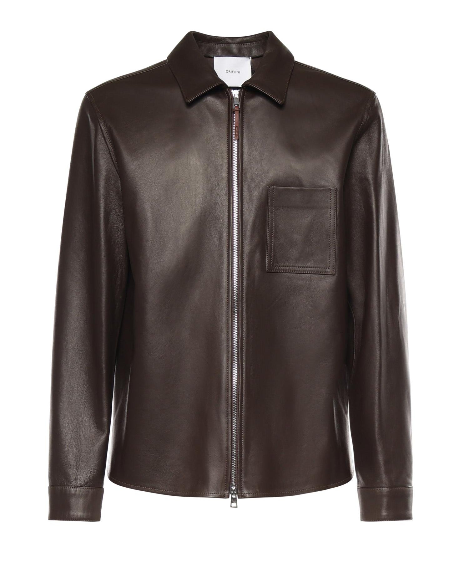 Overshirt in pelle G6AB0068 65G GRIFONI 