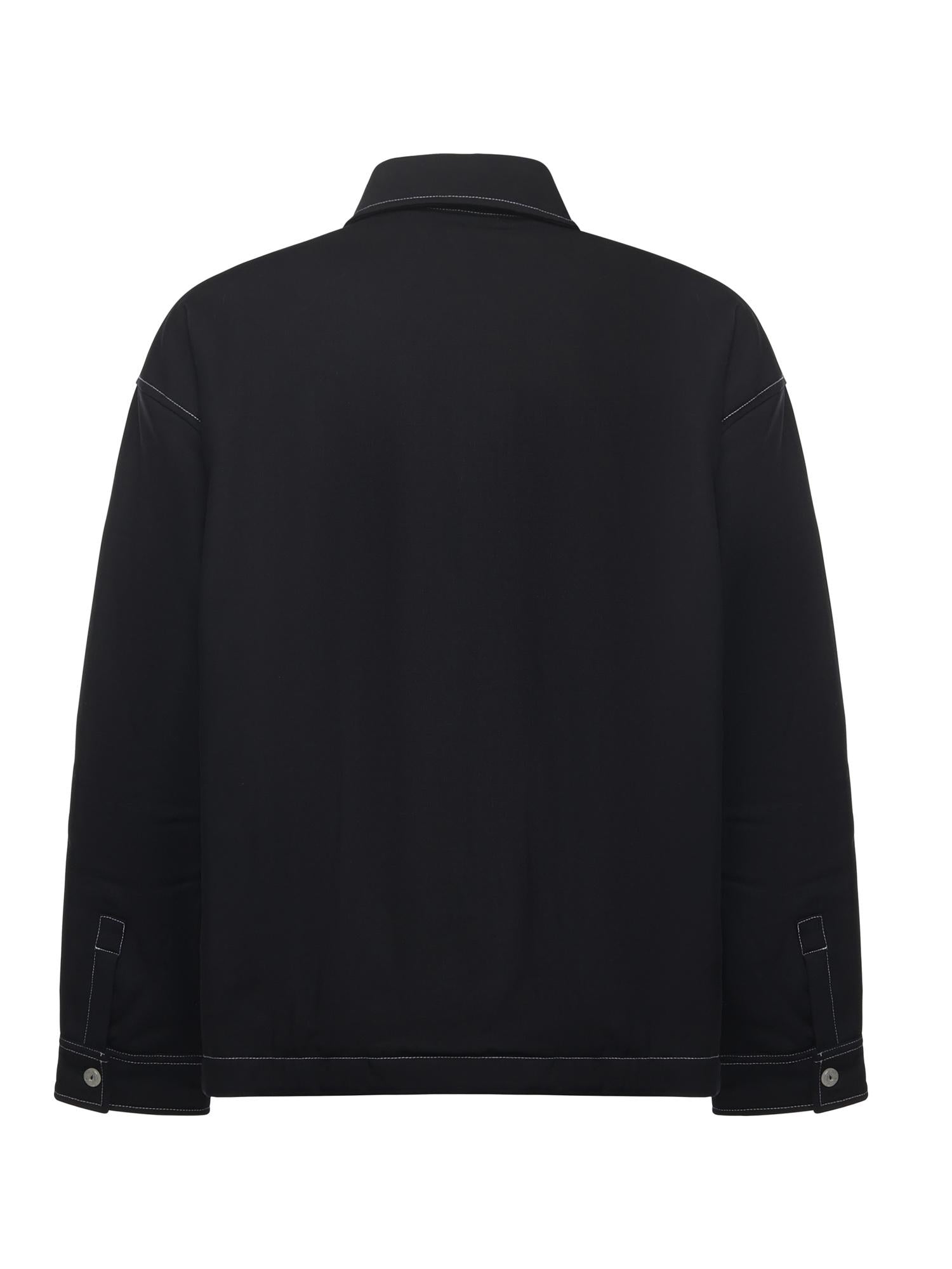 Overshirt con tasca sul petto SH003002 BLK BONSAI 