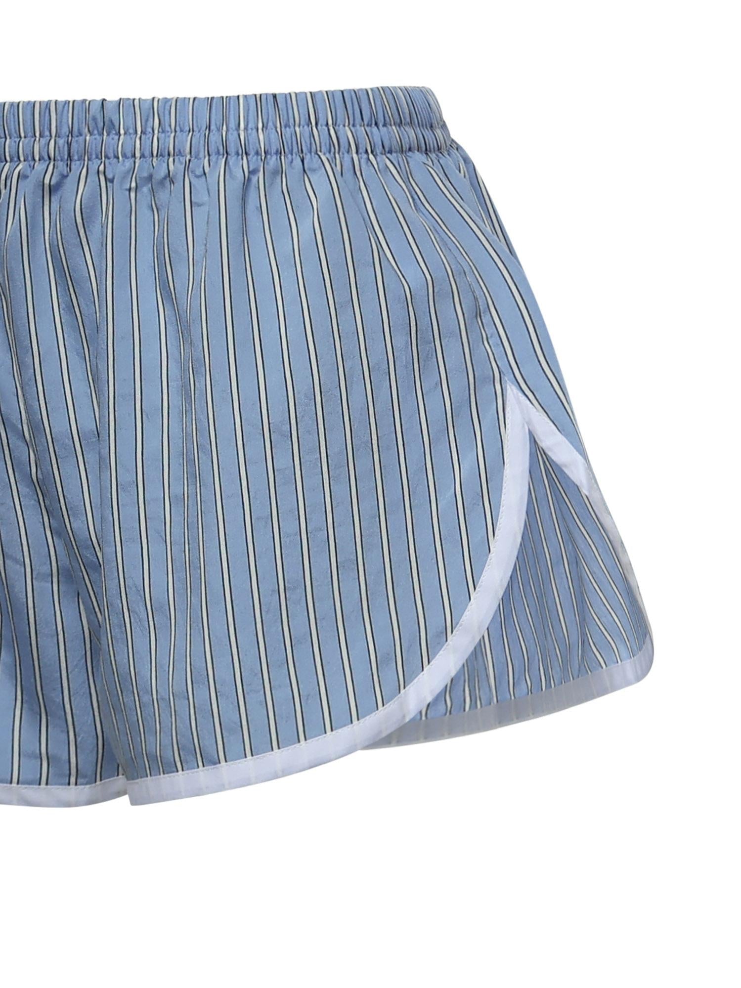 Shorts Deya in misto viscosa a righe SHFS22066923  THE FRANKIE SHOP 
